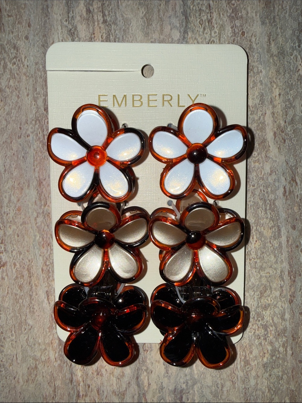 NEW Emberly Floral Clip Set